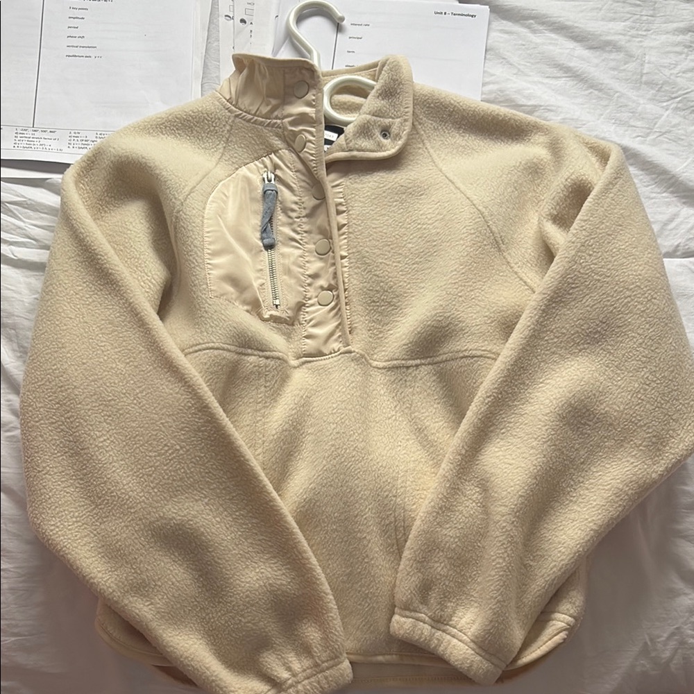 Cozy Cream Fleece Pullover